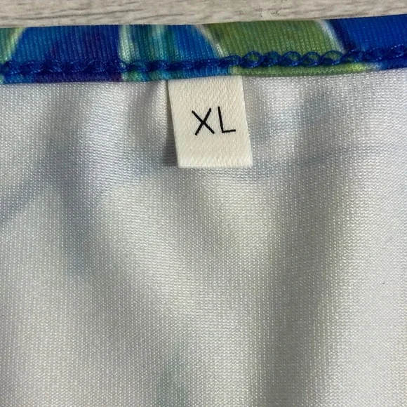 Colorful Short Sleeve Dress XL Pink Purple Yellow Floral Round Neckline Breezy - Picture 6 of 9